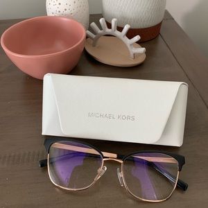 Michael Kors rose gold glasses frames